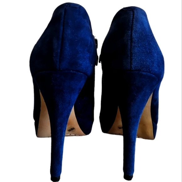 Vince Camuto Navy platform bootie ankle boot Elvin size 9.5 - Picture 4 of 7